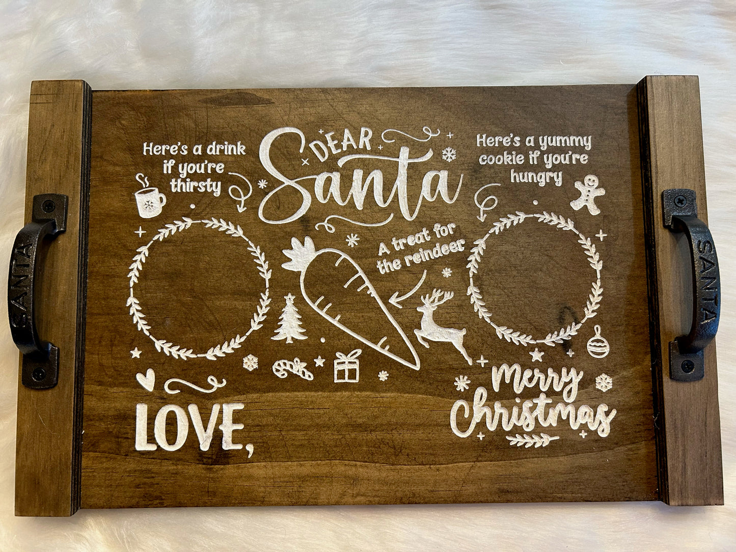 Personalized Dear Santa Christmas Tray