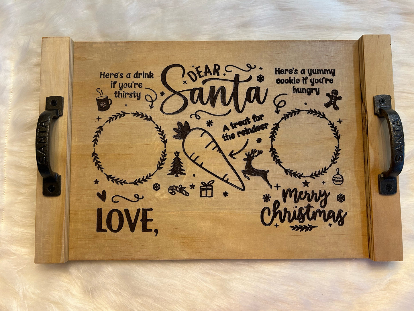 Personalized Dear Santa Christmas Tray