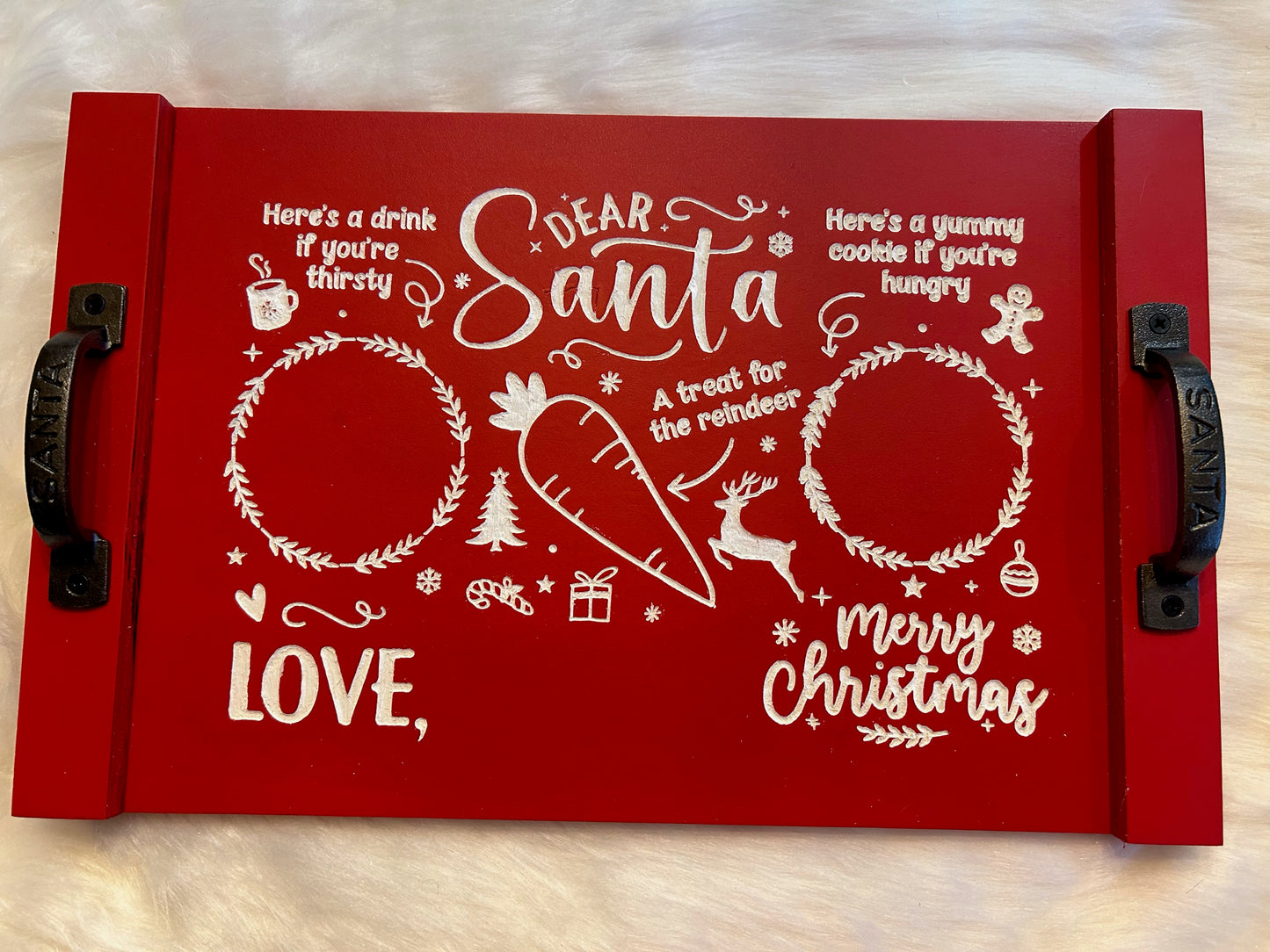 Personalized Dear Santa Christmas Tray