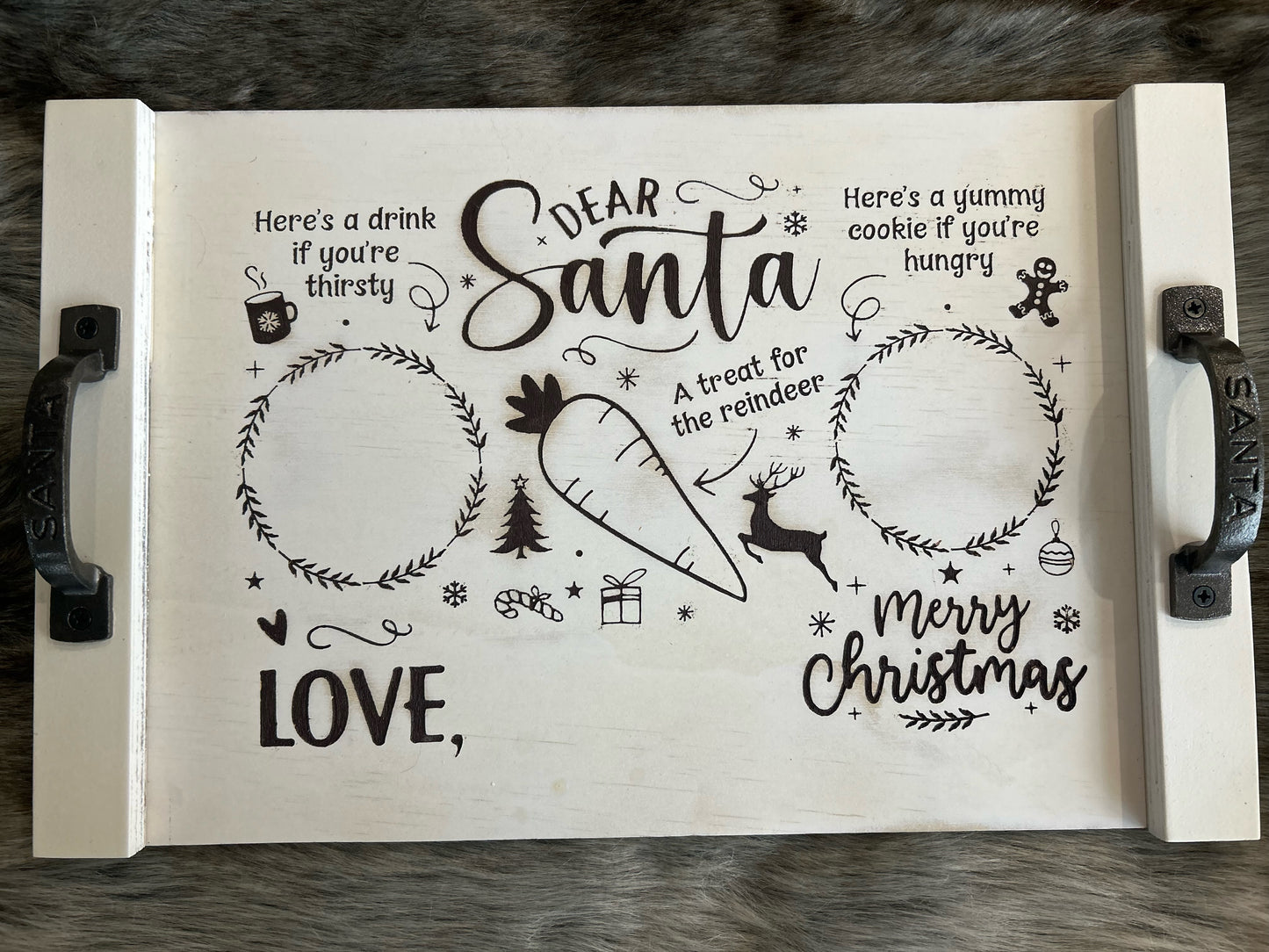 Personalized Dear Santa Christmas Tray